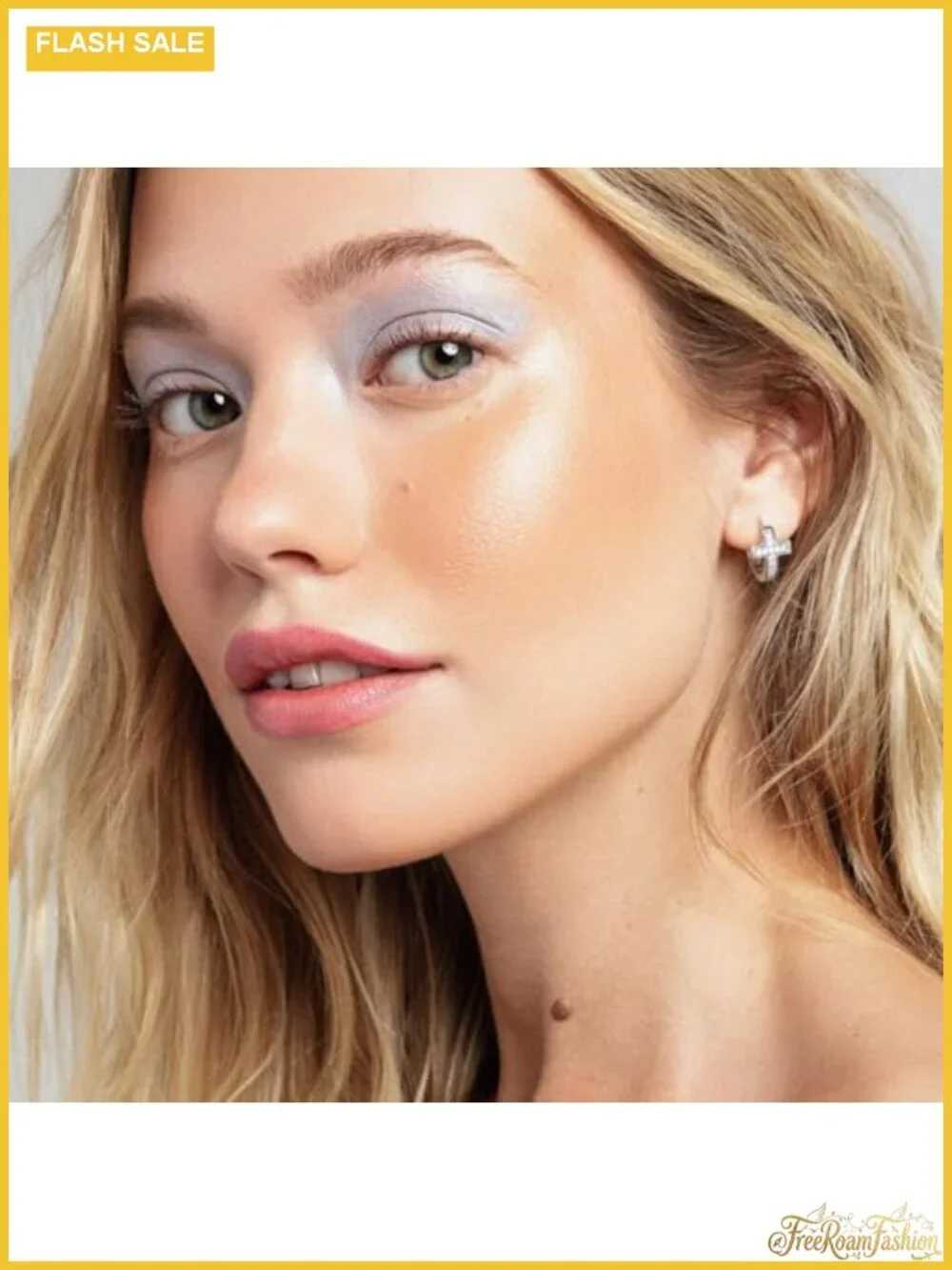 14K Gold Plated Huggie Hoop Earrings for Women Cubic Zirconia Hypoallergenic